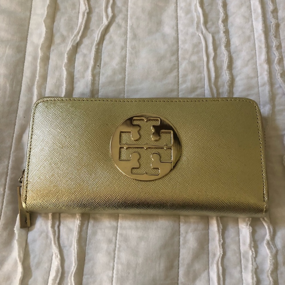 Tory Burch Gold Wallet